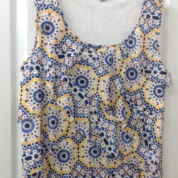 Roz & Ali Tops - Adorable Ruffled Tank Top